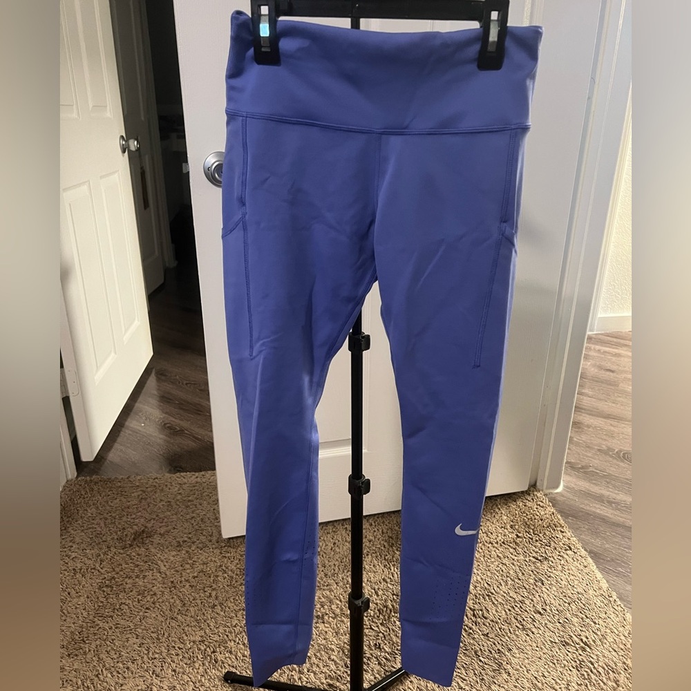 Nike Leggings, periwinkle color, 7/8 length